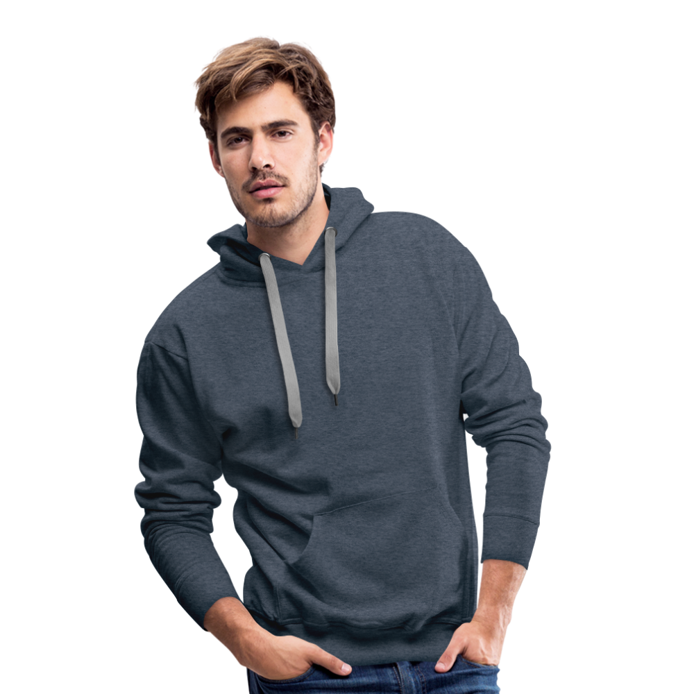 Sweat-shirt à capuche Premium pour hommes - bleu jeans