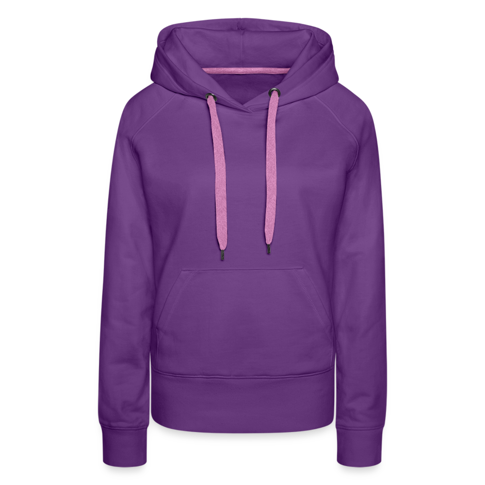 Sweat-shirt à capuche Premium pour femmes - violet