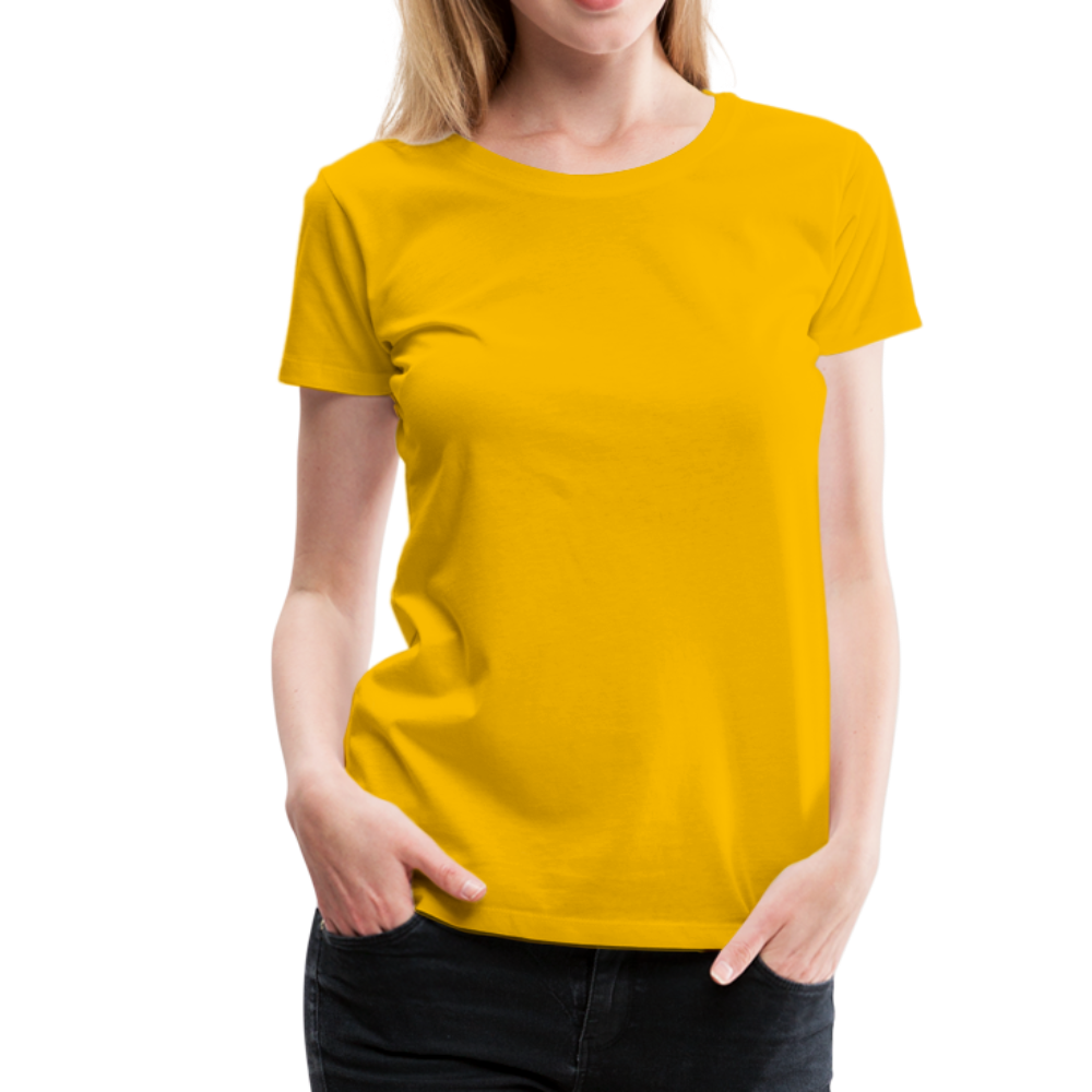 T-shirt Premium Femme - jaune soleil