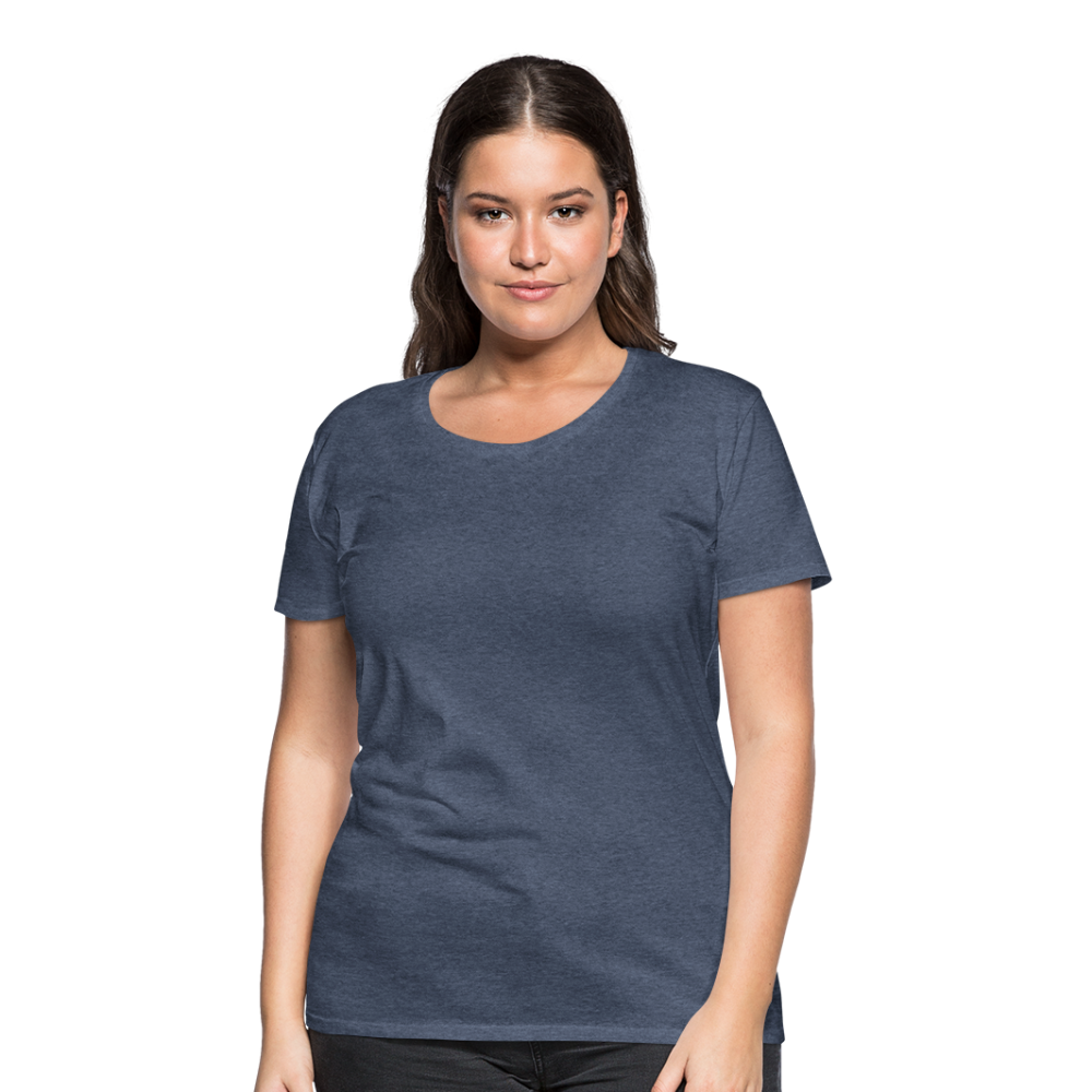 T-shirt Premium Femme - bleu chiné