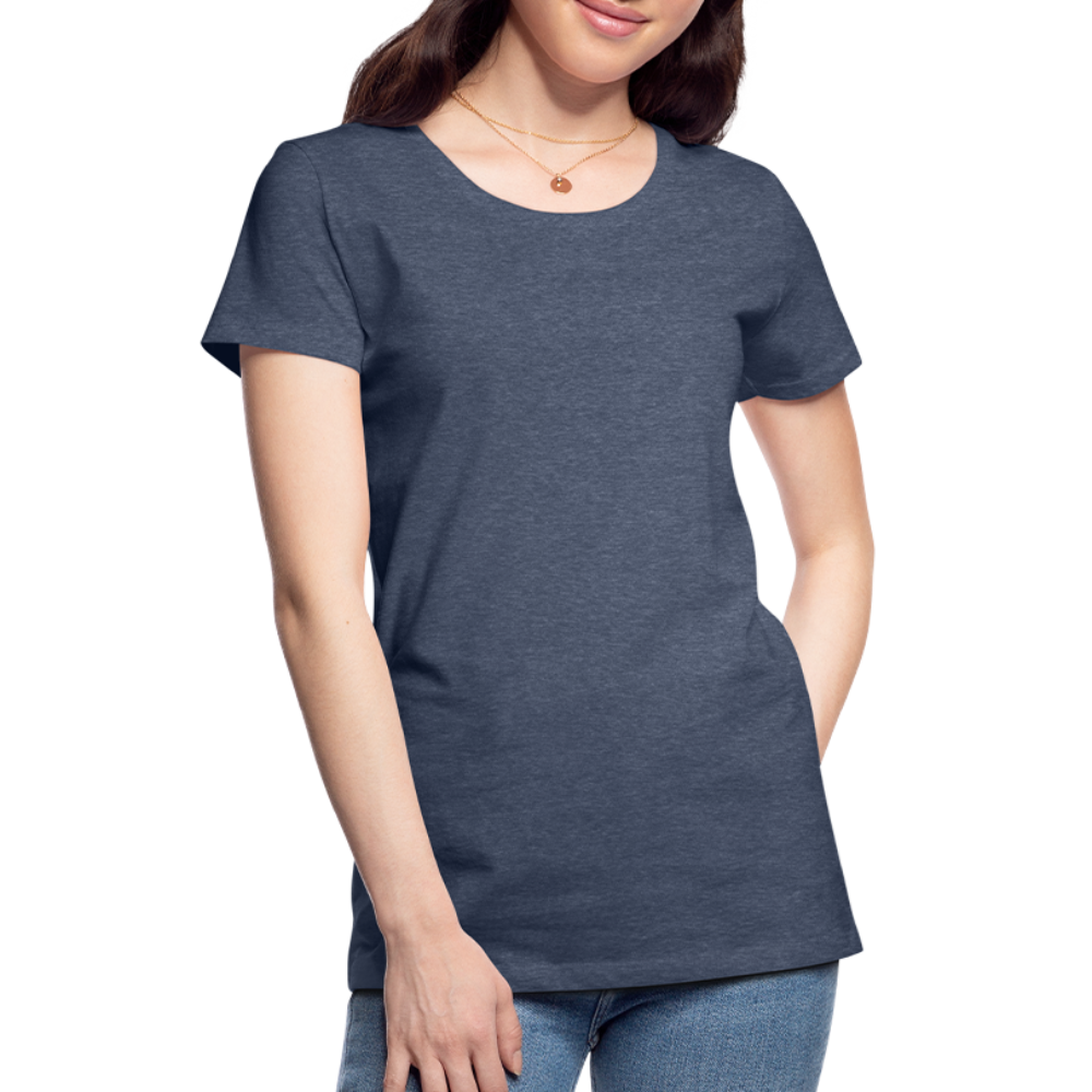 T-shirt Premium Femme - bleu chiné