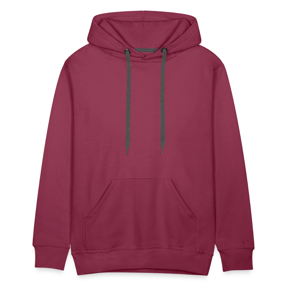 Sweat-shirt à capuche Premium pour hommes - bordeaux