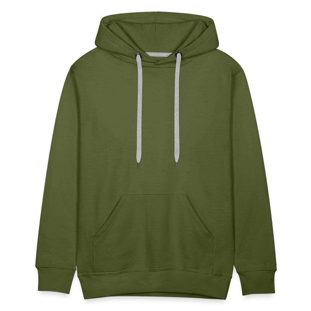 Sweat-shirt à capuche Premium pour hommes - vert olive