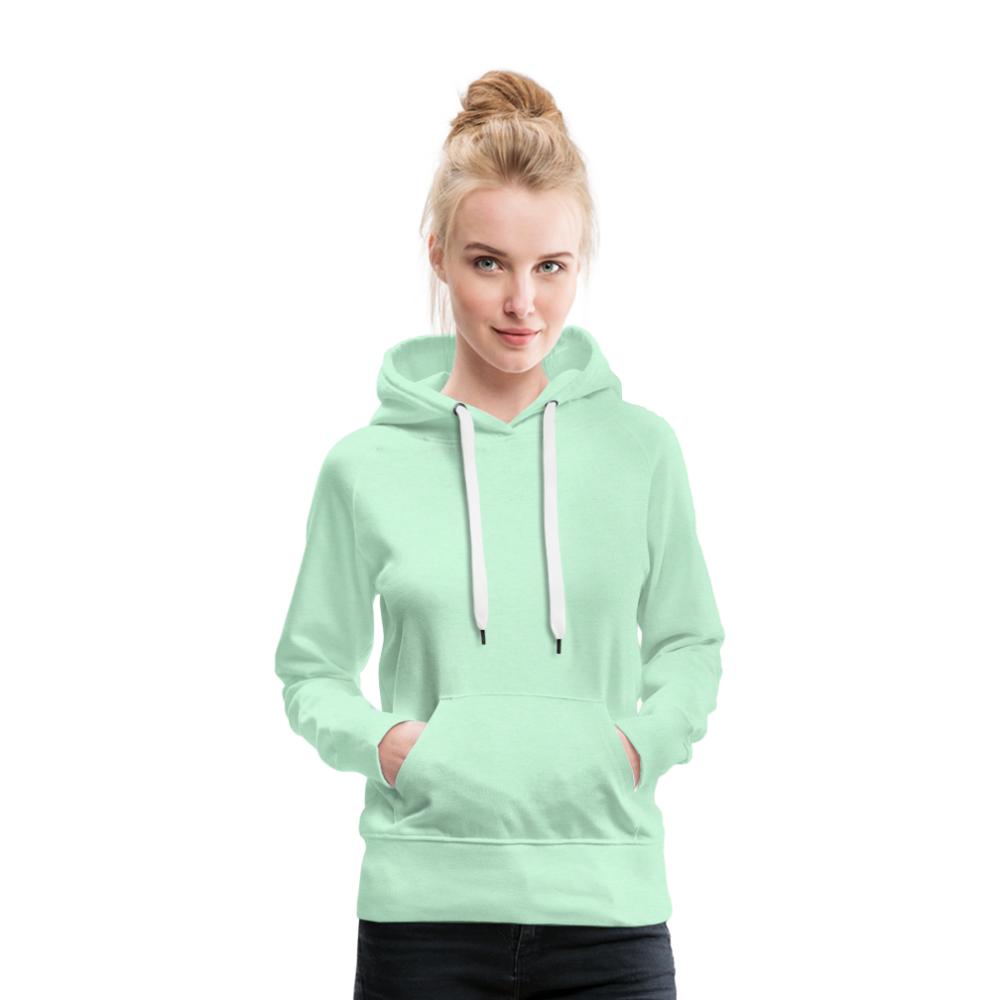 Sweat-shirt à capuche Premium pour femmes - vert clair menthe