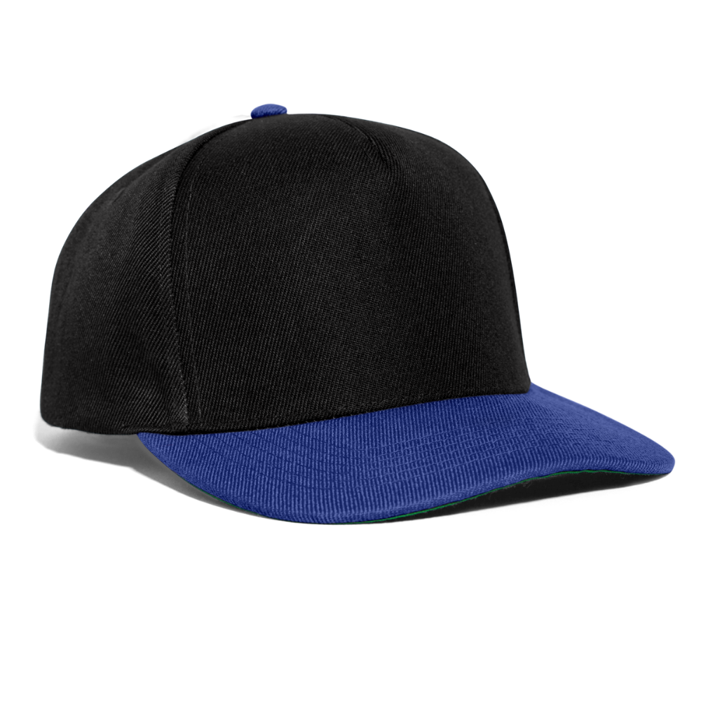 Casquette snapback - noir/bleu royal