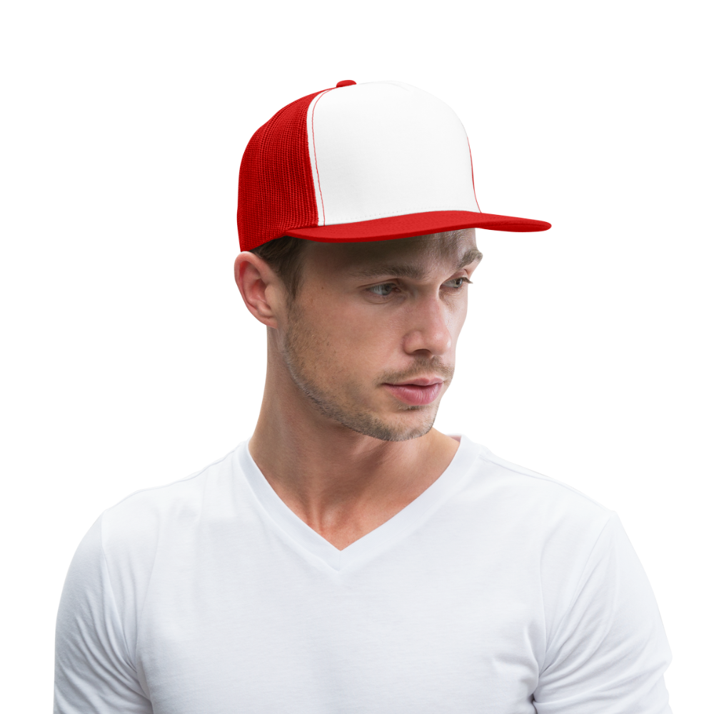 Trucker Cap - blanc/rouge