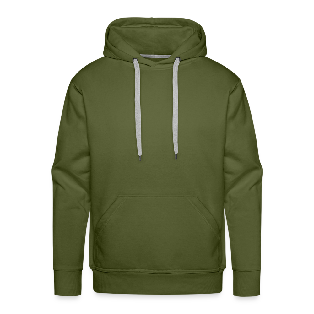 Sweat-shirt à capuche Premium pour hommes - vert olive