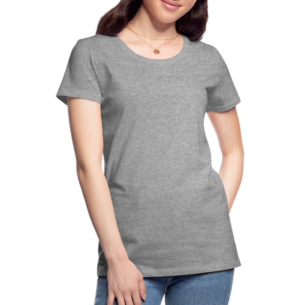 T-shirt Premium Femme - gris chiné