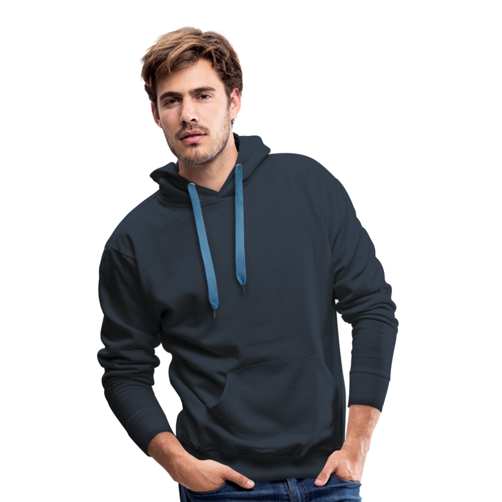 Sweat-shirt à capuche Premium pour hommes - marine