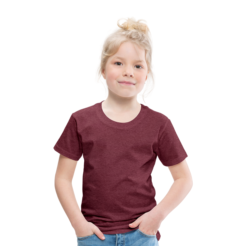 T-shirt Premium Enfant - rouge bordeaux chiné