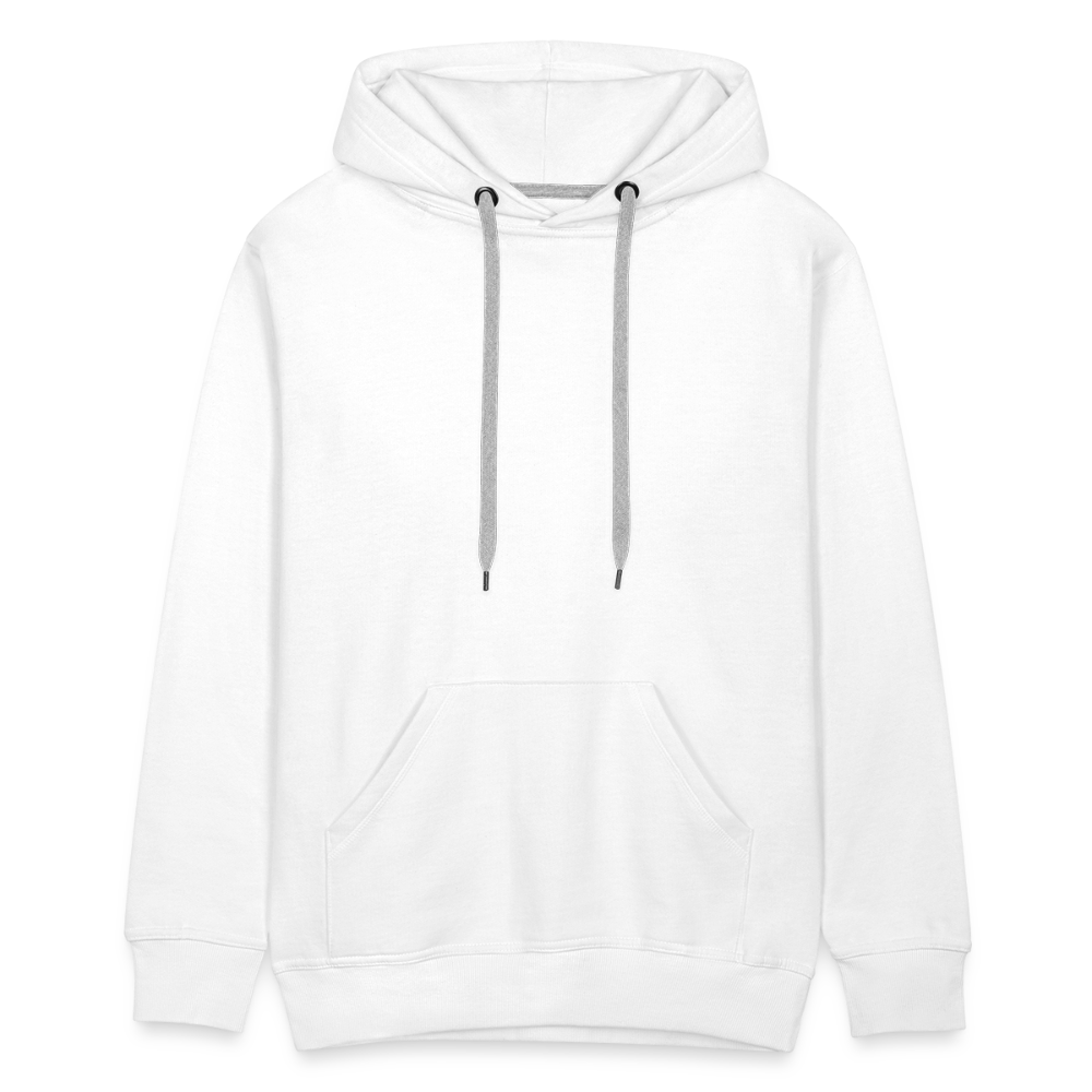 Sweat-shirt à capuche Premium pour hommes - blanc