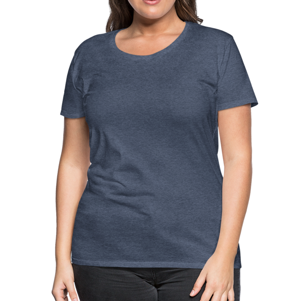 T-shirt Premium Femme - bleu chiné