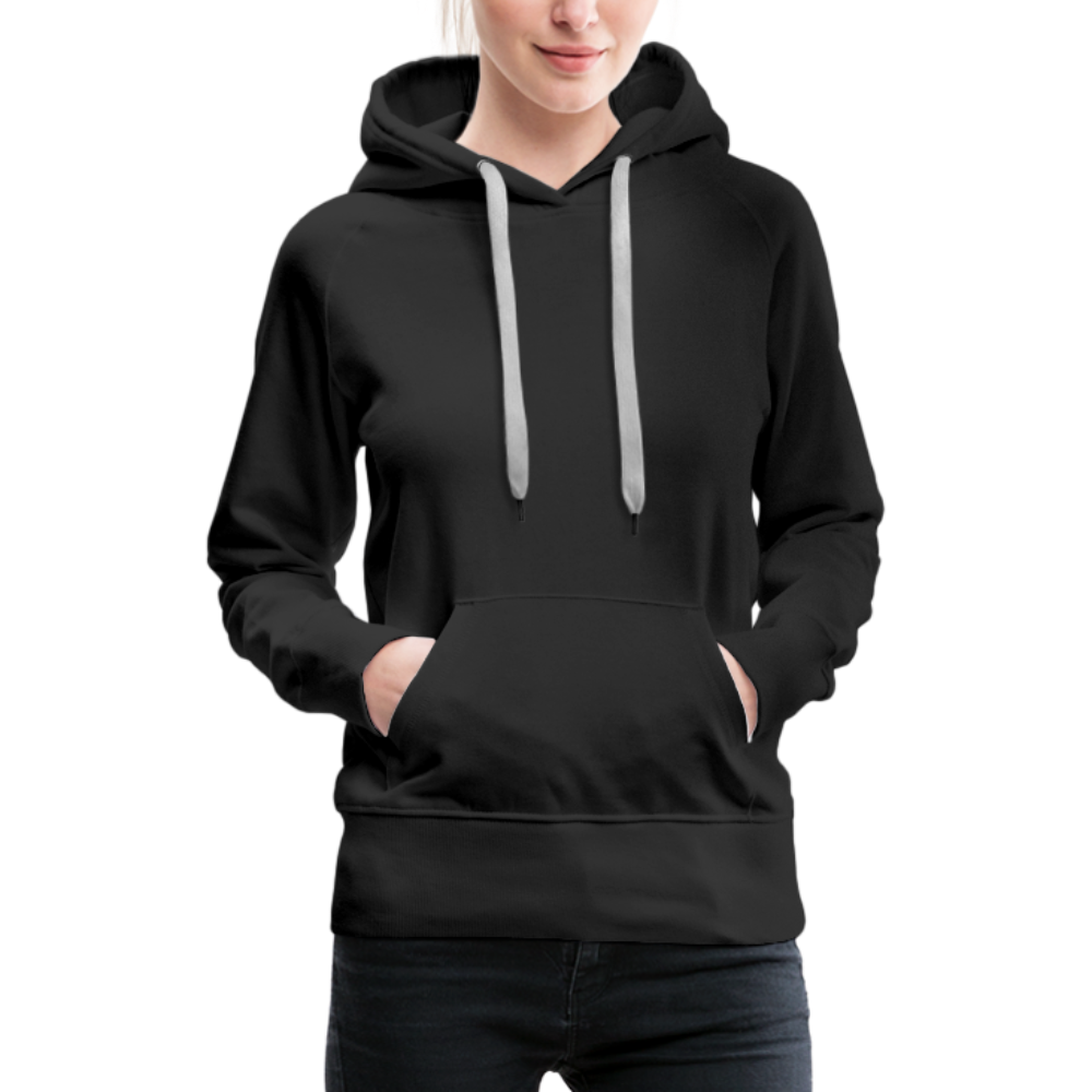 Sweat-shirt à capuche Premium pour femmes - noir