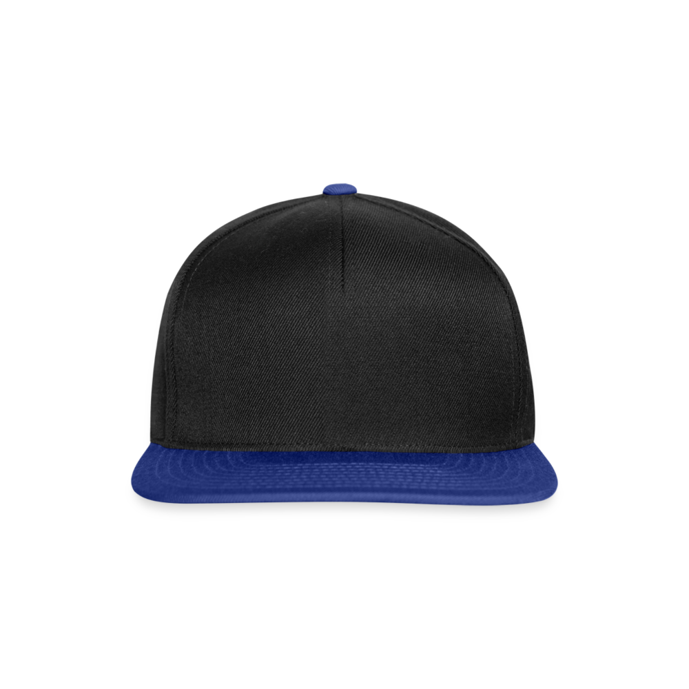 Casquette snapback - noir/bleu royal