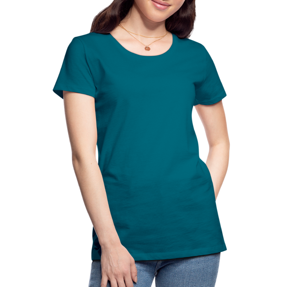 T-shirt Premium Femme - bleu diva