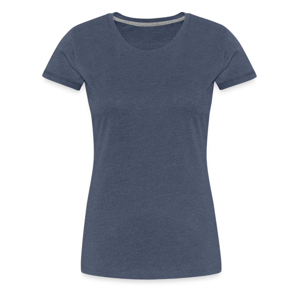 T-shirt Premium Femme - bleu chiné