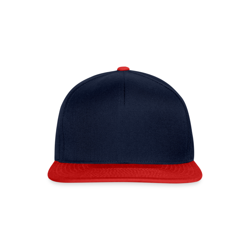 Casquette snapback - bleu marine/rouge