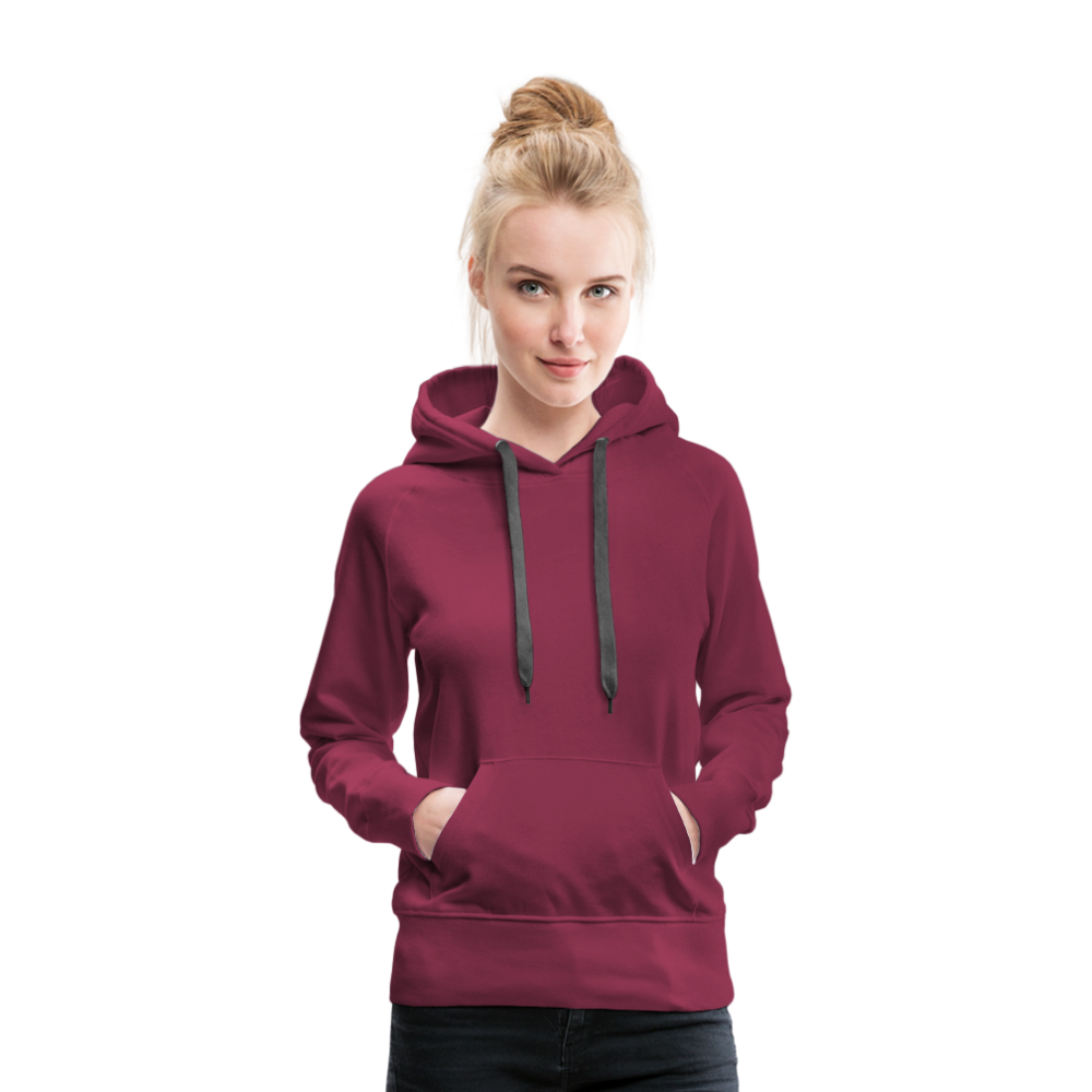 Sweat-shirt à capuche Premium pour femmes - bordeaux