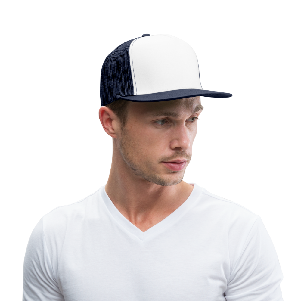 Trucker Cap - blanc/marine