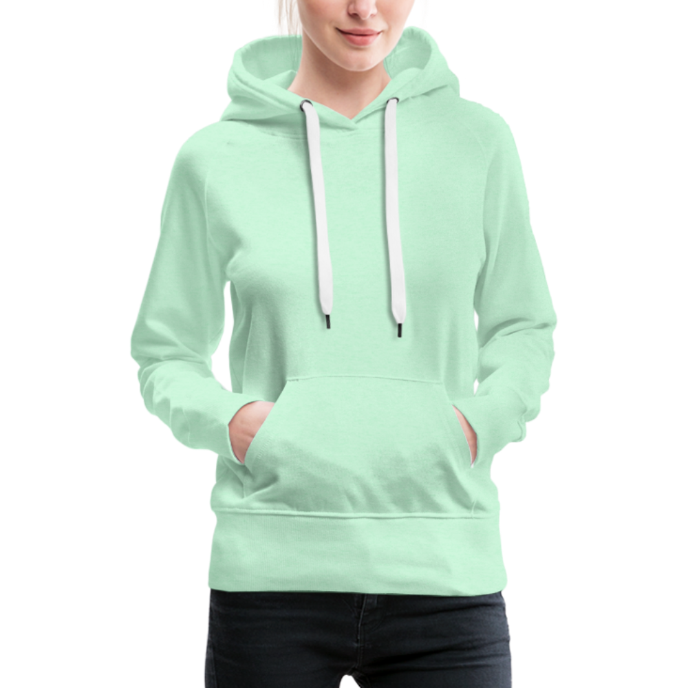 Sweat-shirt à capuche Premium pour femmes - vert clair menthe