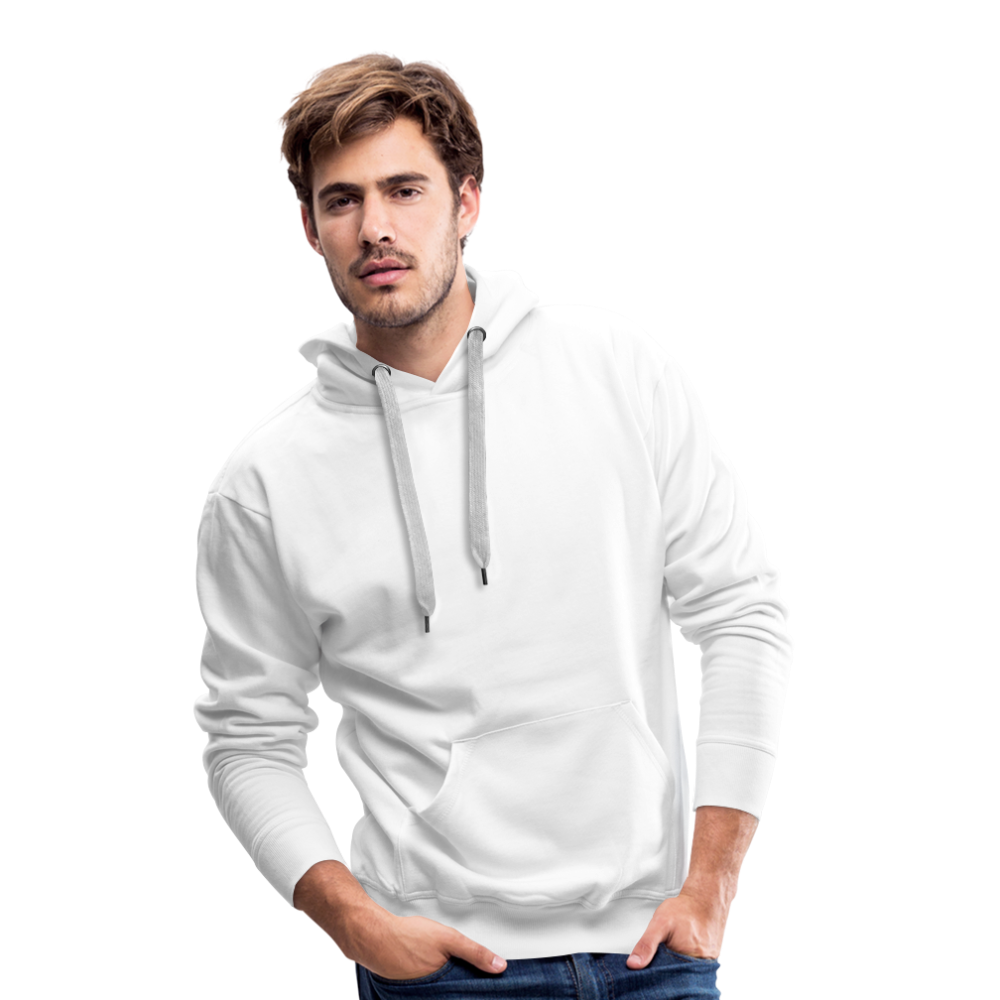 Sweat-shirt à capuche Premium pour hommes - blanc