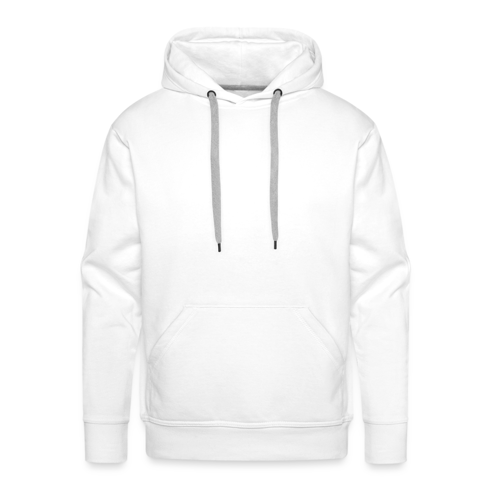 Sweat-shirt à capuche Premium pour hommes - blanc