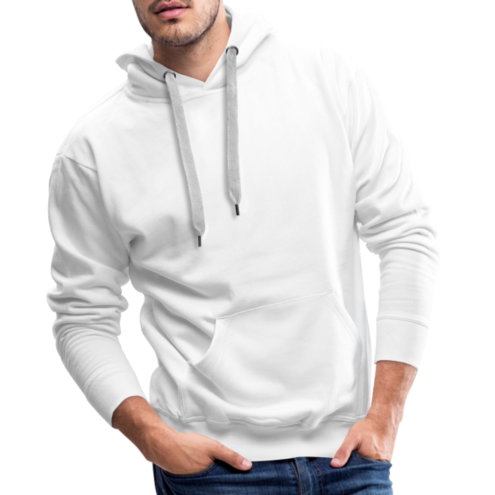 Sweat-shirt à capuche Premium pour hommes - blanc