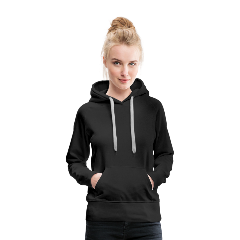 Sweat-shirt à capuche Premium pour femmes - noir