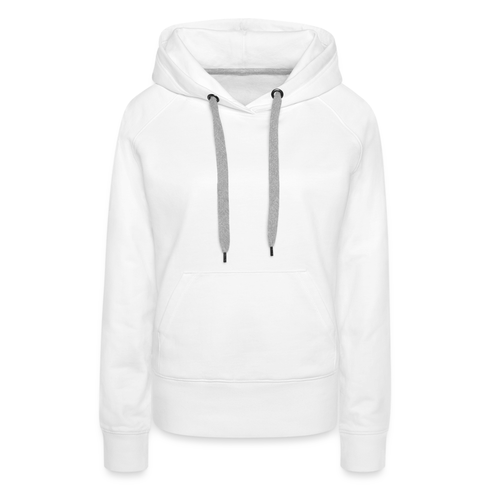 Sweat-shirt à capuche Premium pour femmes - blanc