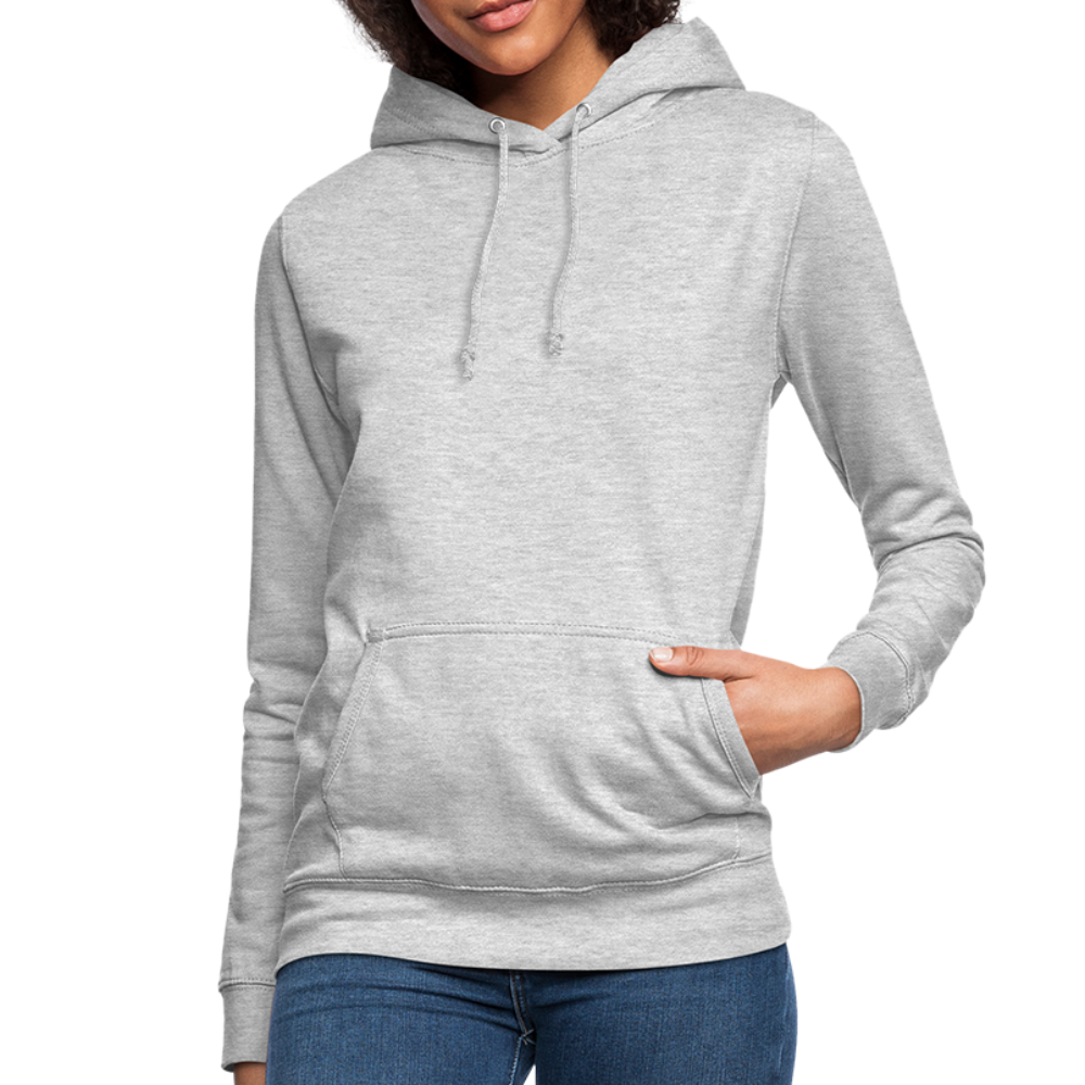 Sweat à capuche Femme - gris clair chiné