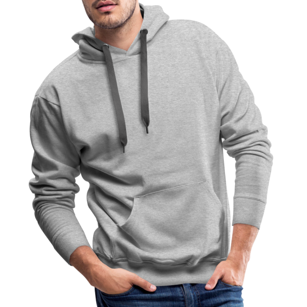 Sweat-shirt à capuche Premium pour hommes - gris chiné