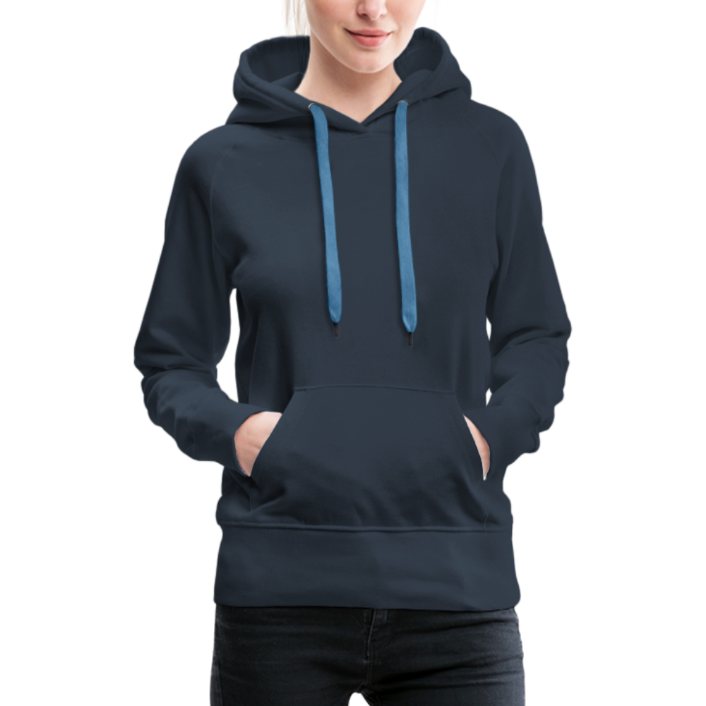 Sweat-shirt à capuche Premium pour femmes - marine