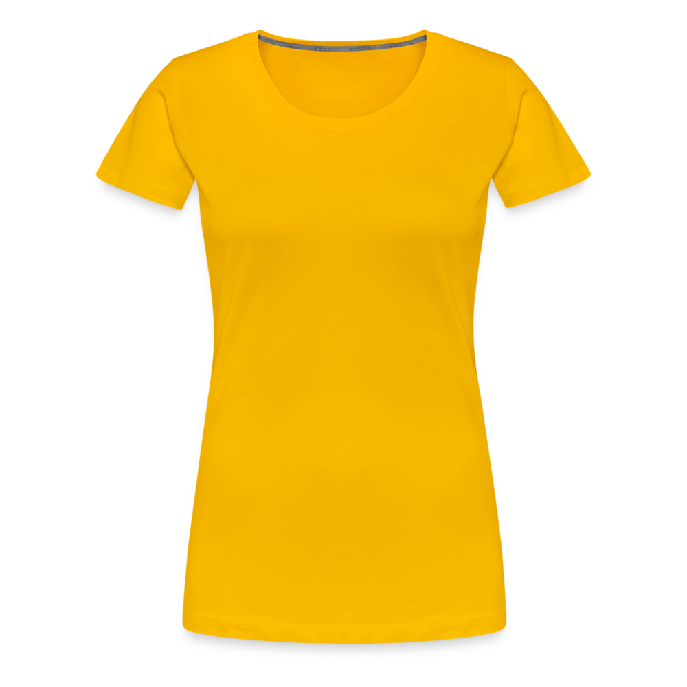 T-shirt Premium Femme - jaune soleil