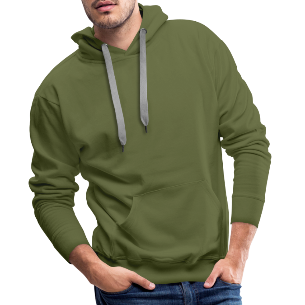 Sweat-shirt à capuche Premium pour hommes - vert olive