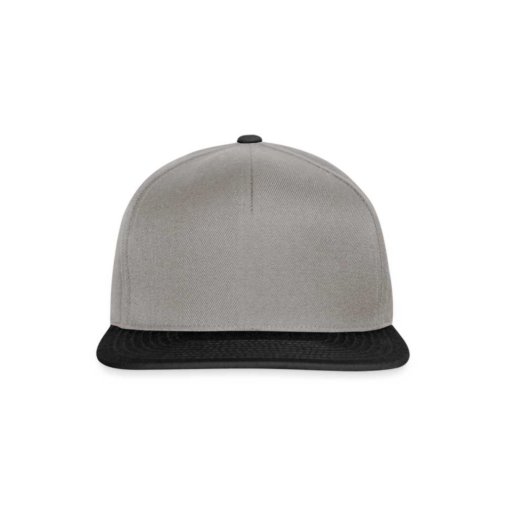 Casquette snapback - gris graphite/noir