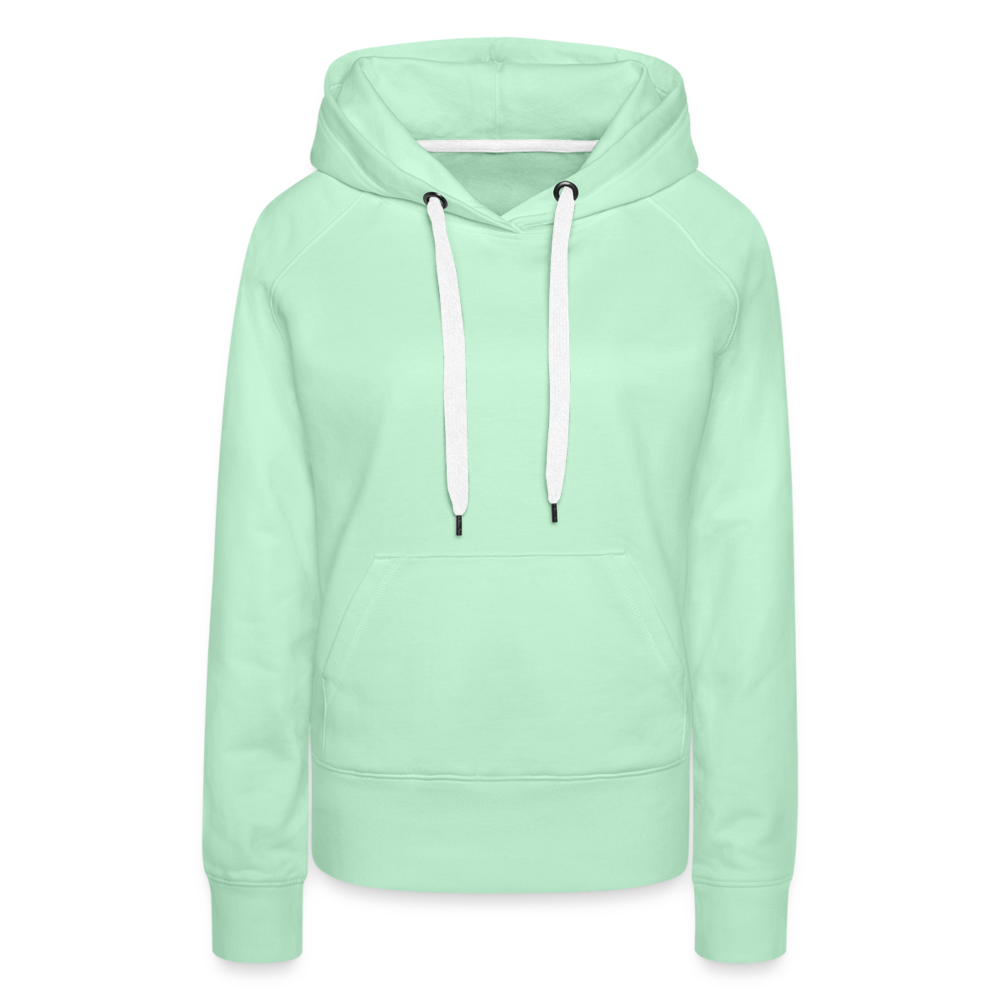 Sweat-shirt à capuche Premium pour femmes - vert clair menthe