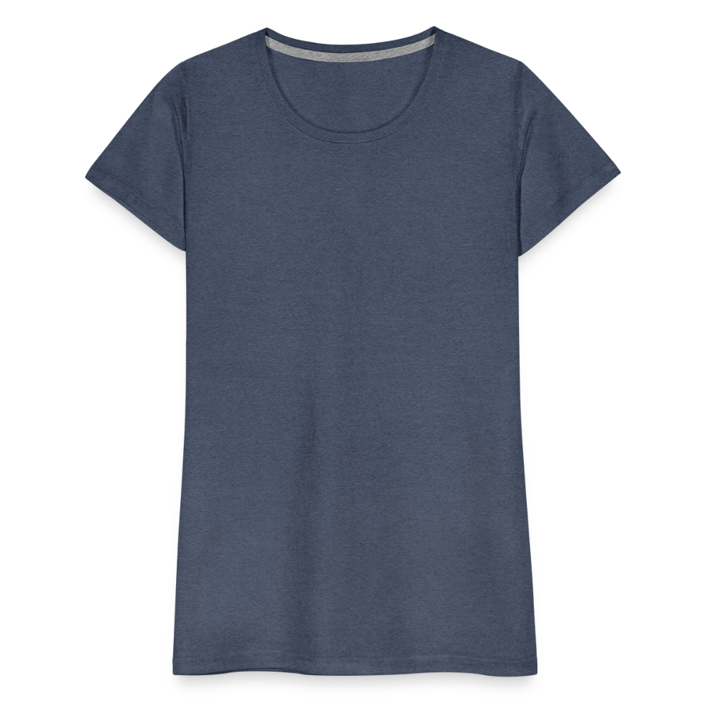 T-shirt Premium Femme - bleu chiné