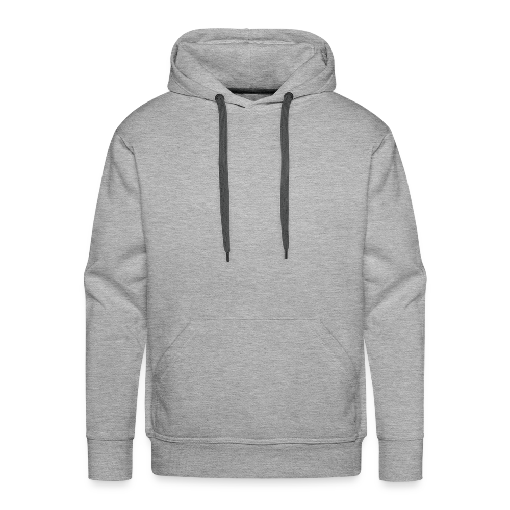 Sweat-shirt à capuche Premium pour hommes - gris chiné