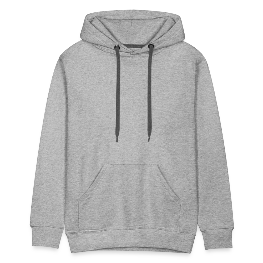 Sweat-shirt à capuche Premium pour hommes - gris chiné