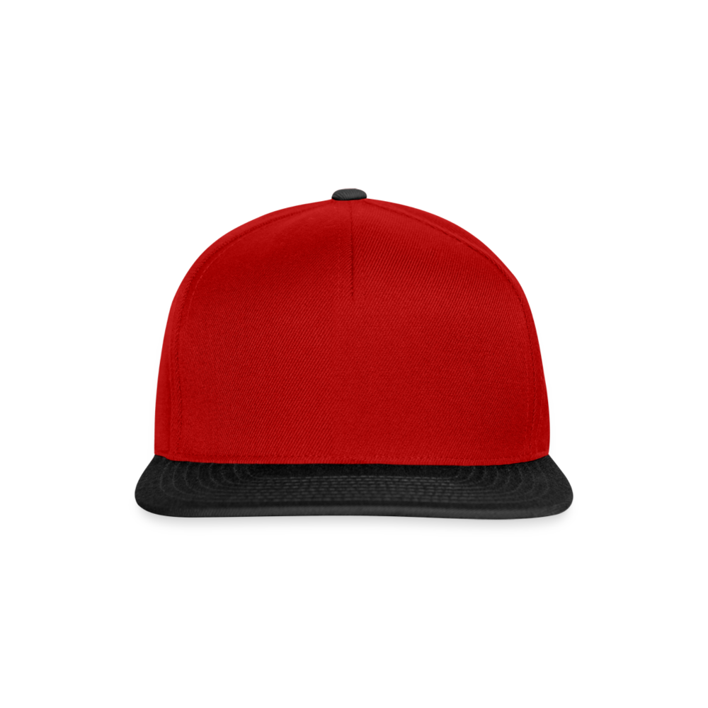 Casquette snapback - rouge/noir