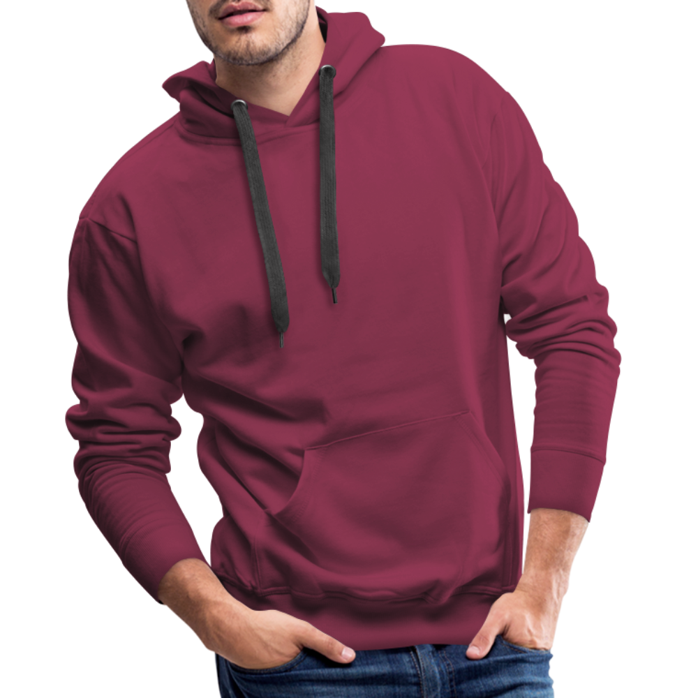 Sweat-shirt à capuche Premium pour hommes - bordeaux