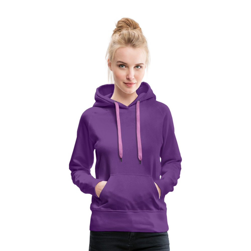 Sweat-shirt à capuche Premium pour femmes - violet