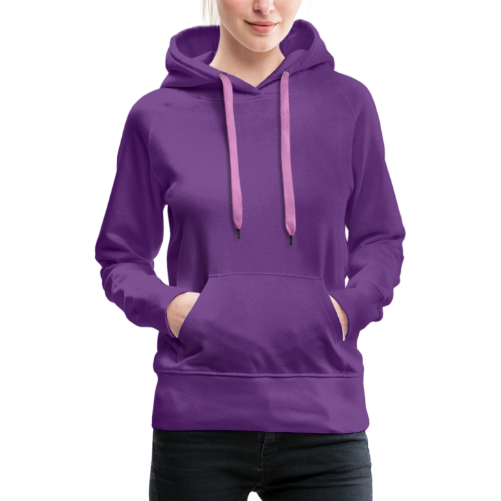 Sweat-shirt à capuche Premium pour femmes - violet