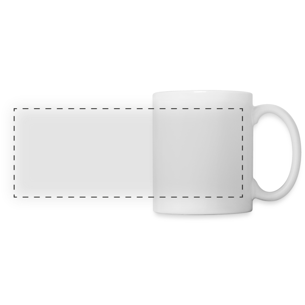 Mug panoramique contrasté et blanc - blanc