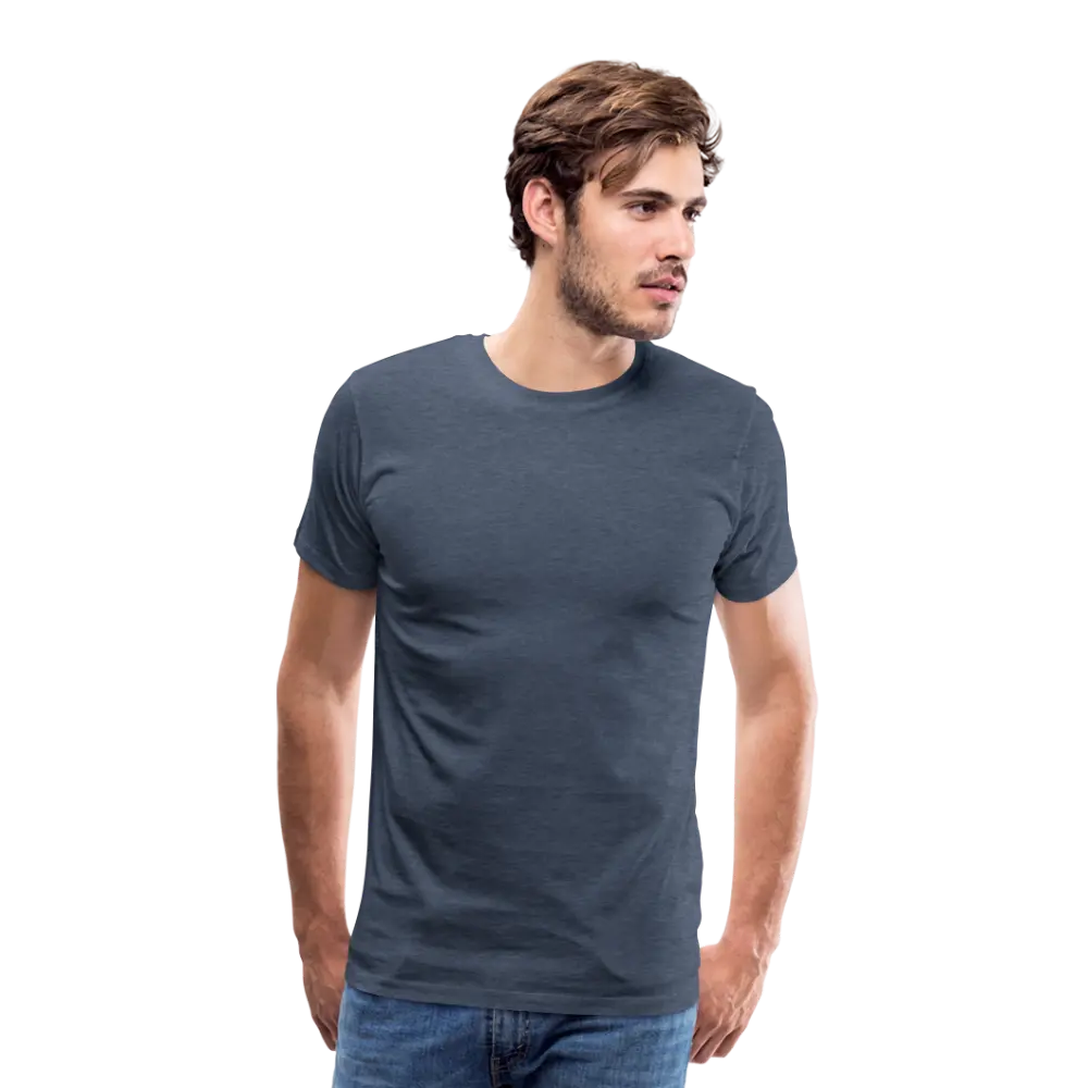 T-shirt Premium Homme - bleu chiné