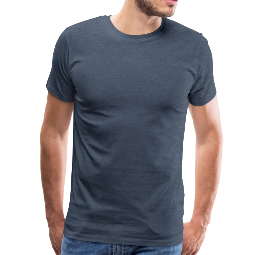 T-shirt Premium Homme - bleu chiné